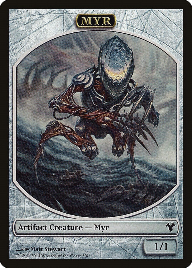 Image for Myr // Spirit Double-Sided Token (3 // 2) (MD1) - Magic: The Gathering