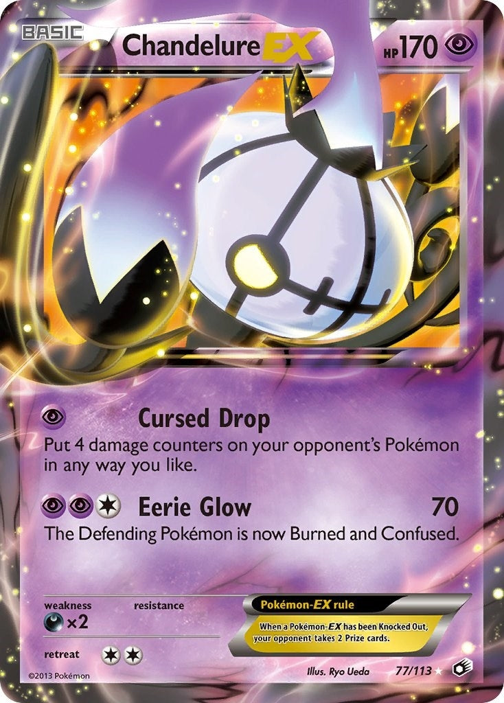 Chandelure EX (77/113) (LTR)