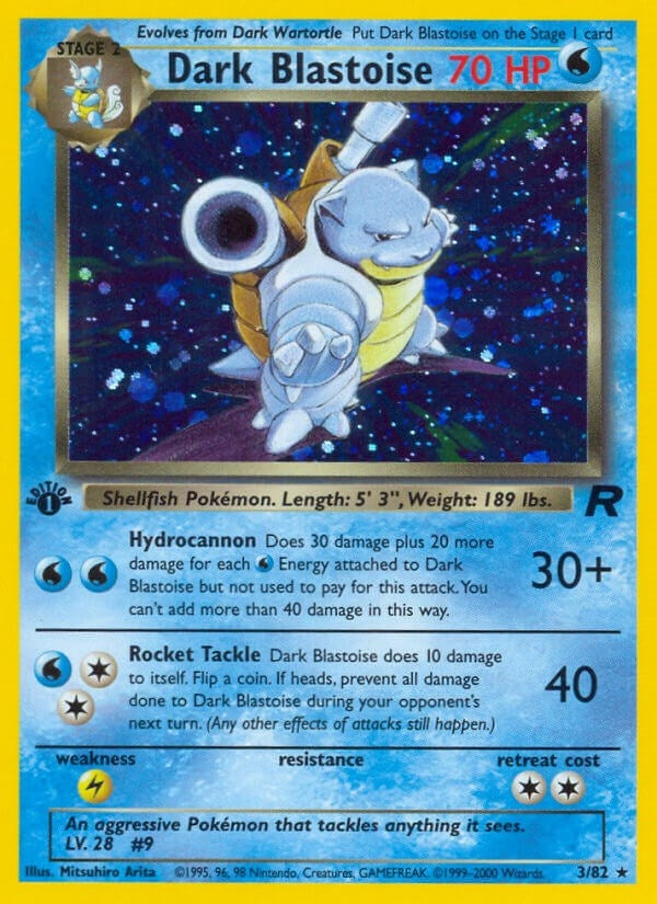 Dark Blastoise (3) (03/82) (TR)