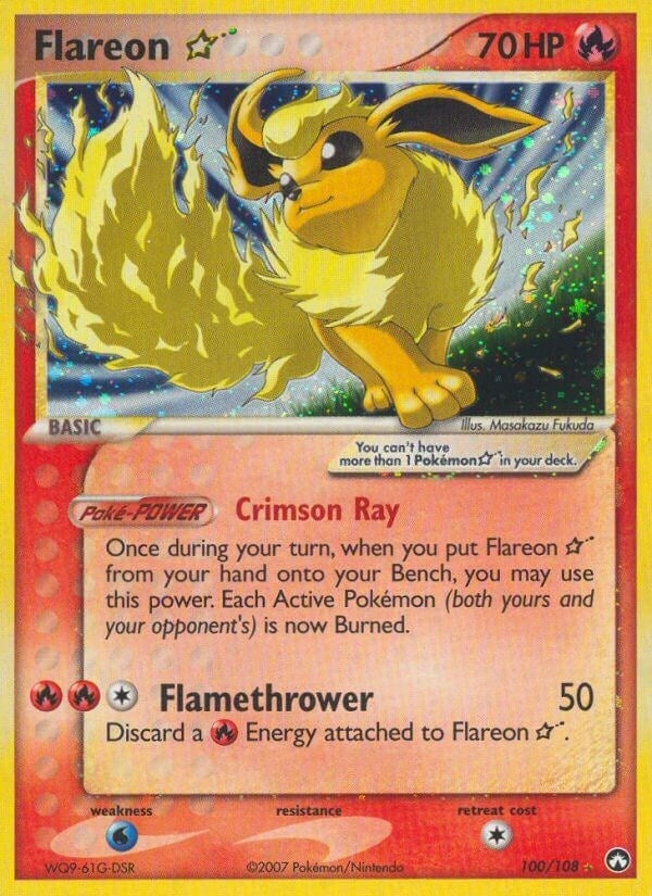 Flareon Star (100/108) (PK)
