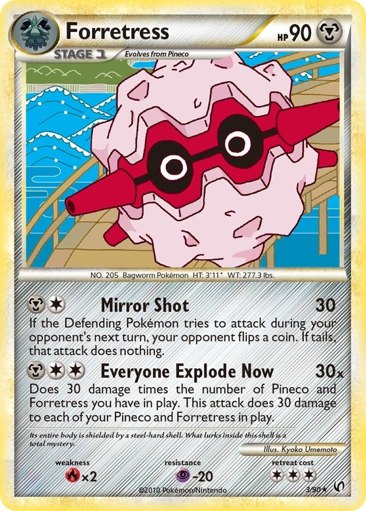 Forretress (3) (3/90) (UD)