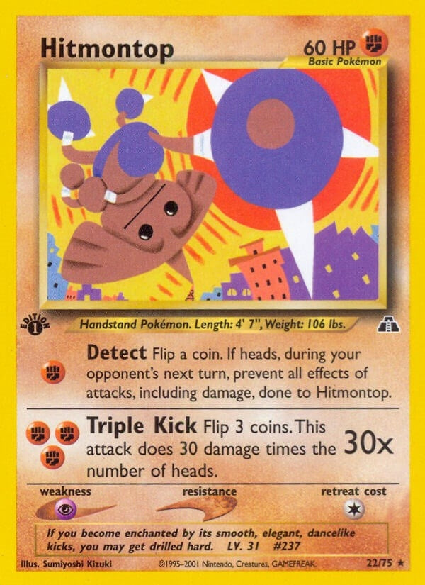 Hitmontop (22) (22/75) (N2)