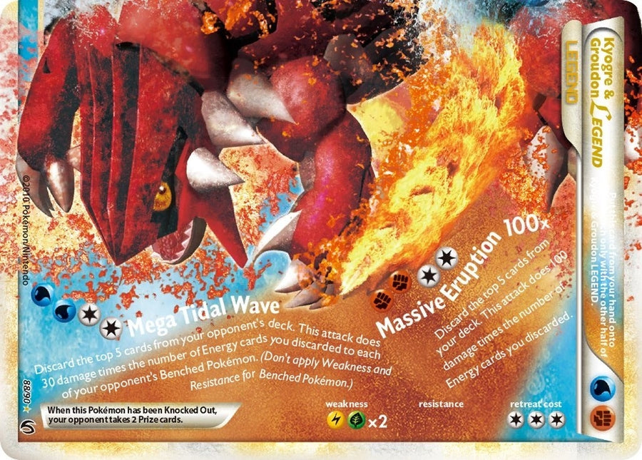 Kyogre & Groudon Legend (Bottom) (88/90) (UD)
