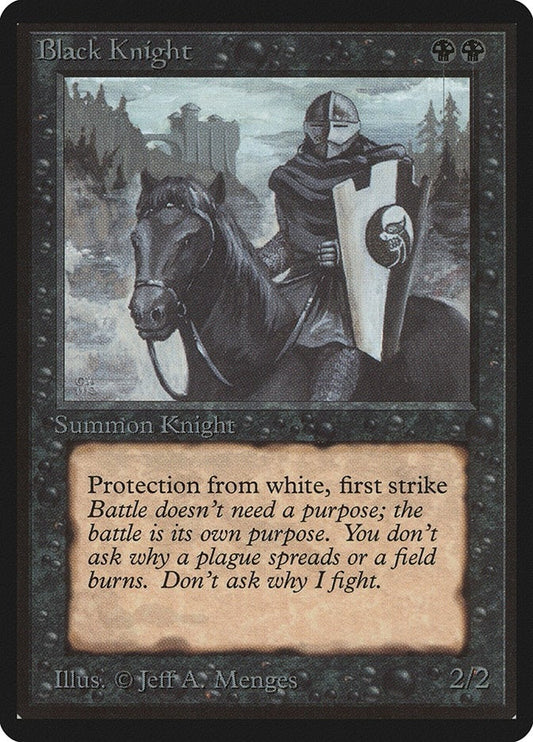 Image for Black Knight (LEB) - Magic: The Gathering