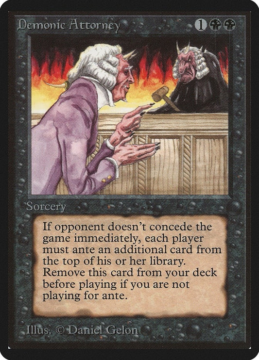Image for Demonic Attorney (LEB) - Magic: The Gathering