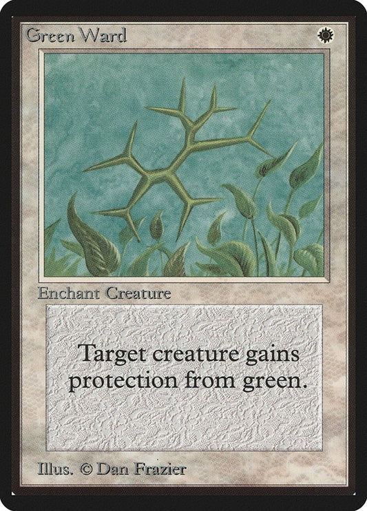 Image for Green Ward (LEB) - Magic: The Gathering