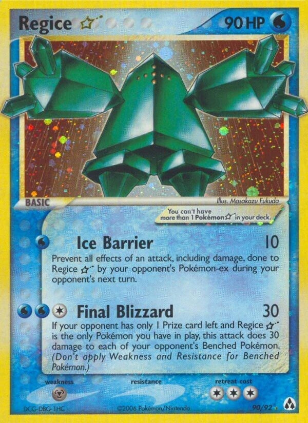 Regice Star (90/92) (LM)