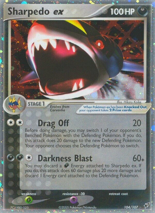 Sharpedo ex (104/107) (DX)
