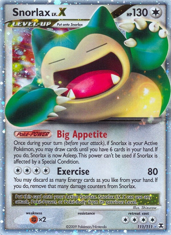 Snorlax Lv.X (111/111) (RR)