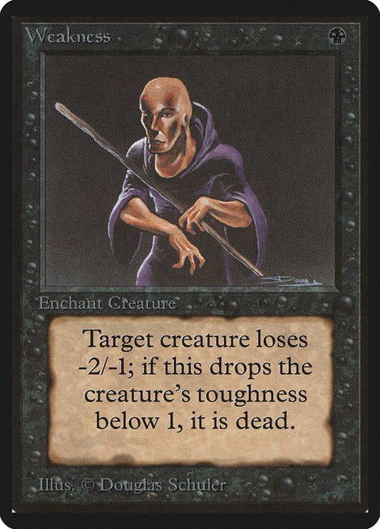 Image for Weakness (LEB) - Magic: The Gathering