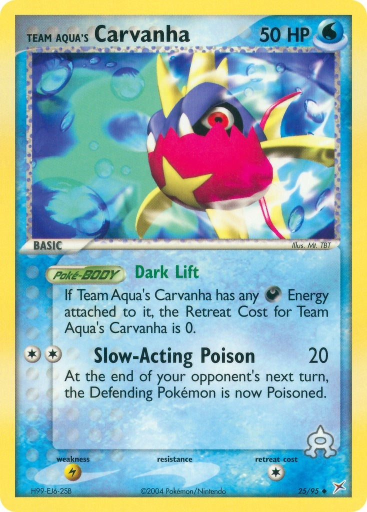 Team Aqua's Carvanha (25/95) (MA)