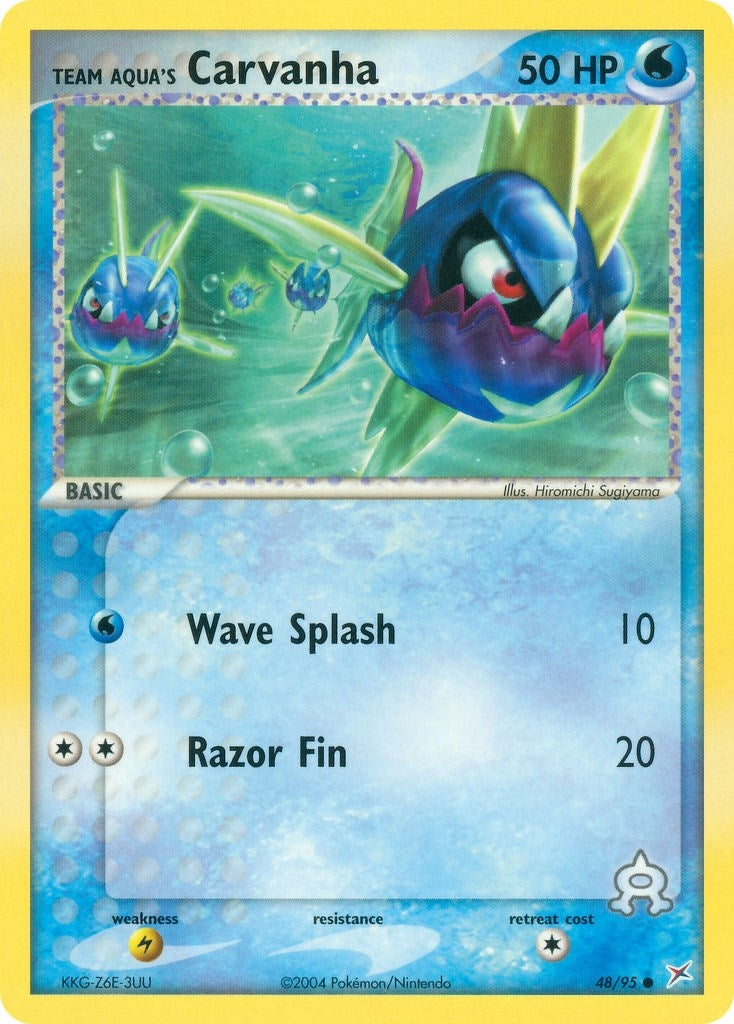 Team Aqua's Carvanha (48/95) (MA)