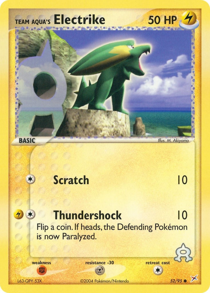 Team Aqua's Electrike (52/95) (MA)
