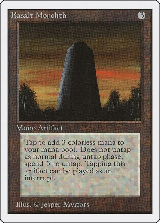 Image for Basalt Monolith (2ED) - Magic: The Gathering