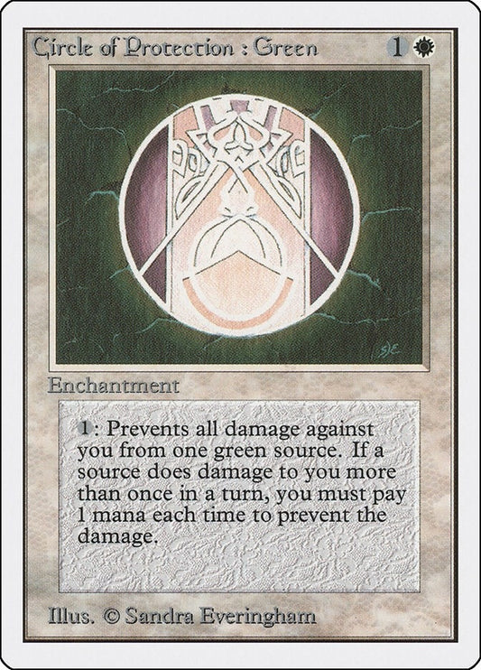 Image for Circle of Protection: Green (2ED) - Magic: The Gathering