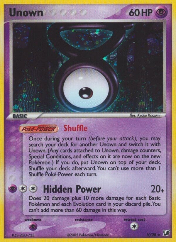 Unown (V) (V/28) (UF)
