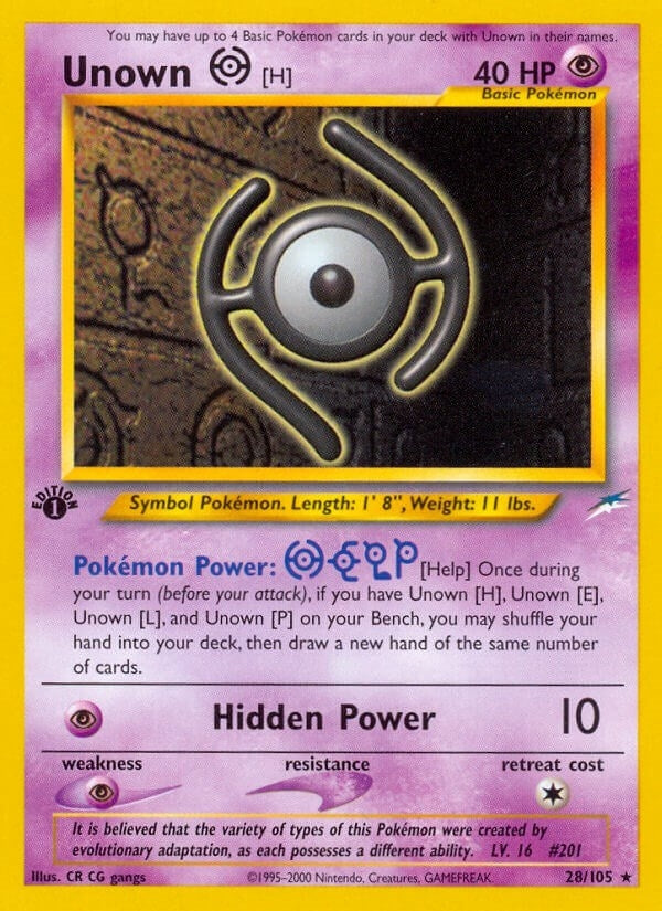 Unown [H] (028/105) (N4)