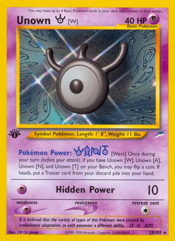 Unown [W] (029/105) (N4)