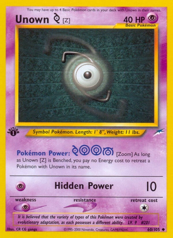 Unown [Z] (060/105) (N4)