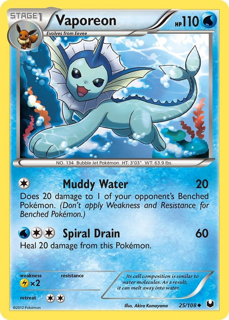 Vaporeon (25/108) (DEX)