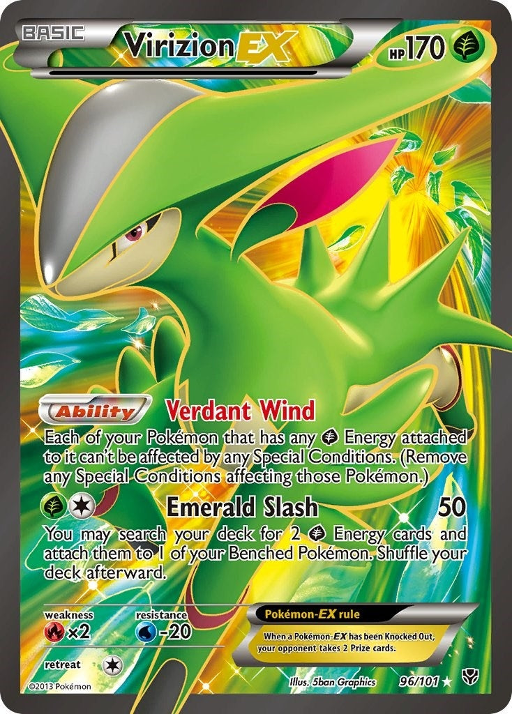 Virizion EX (Full Art) (96/101) (PLB)