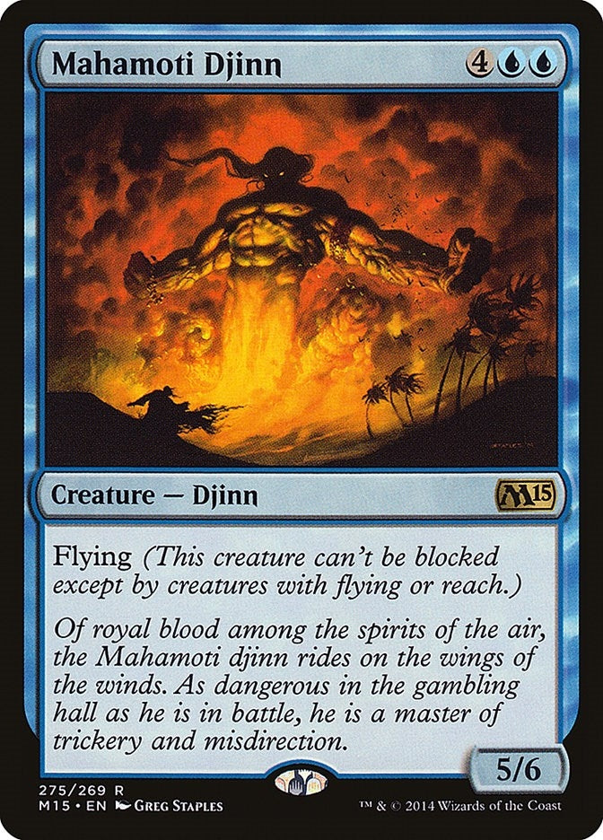 Image for Mahamoti Djinn (275) (M15) - Magic: The Gathering