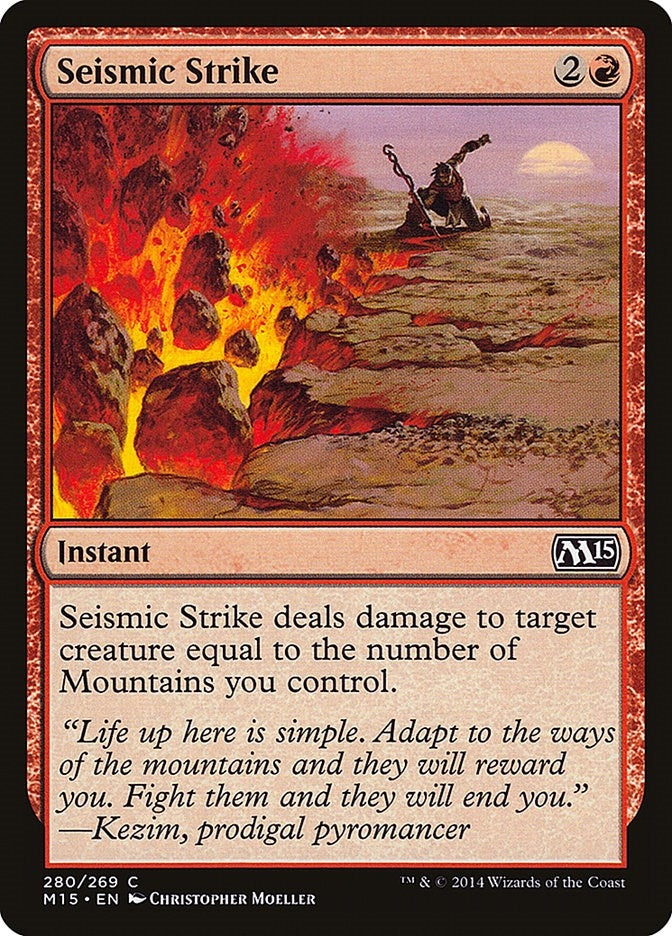 Image for Seismic Strike (280) (M15) - Magic: The Gathering
