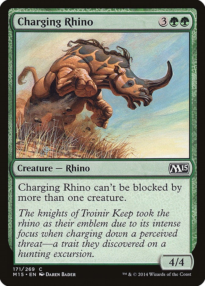 Image for Charging Rhino (171) (M15) - Magic: The Gathering