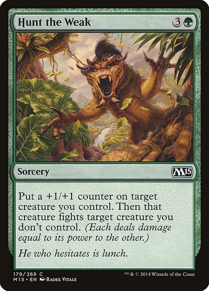 Image for Hunt the Weak (179) (M15) - Magic: The Gathering