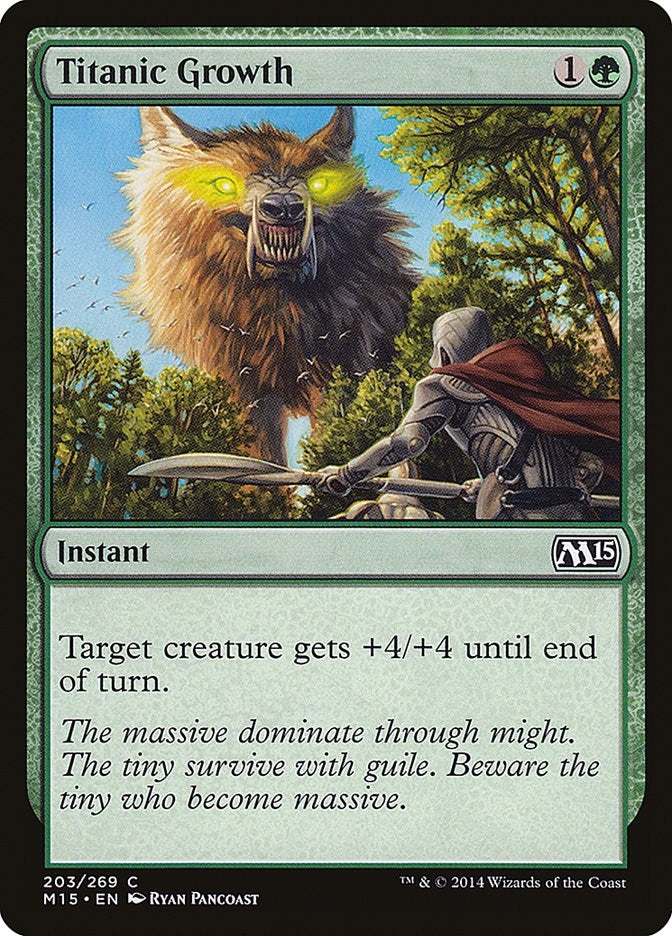 Image for Titanic Growth (203) (M15) - Magic: The Gathering