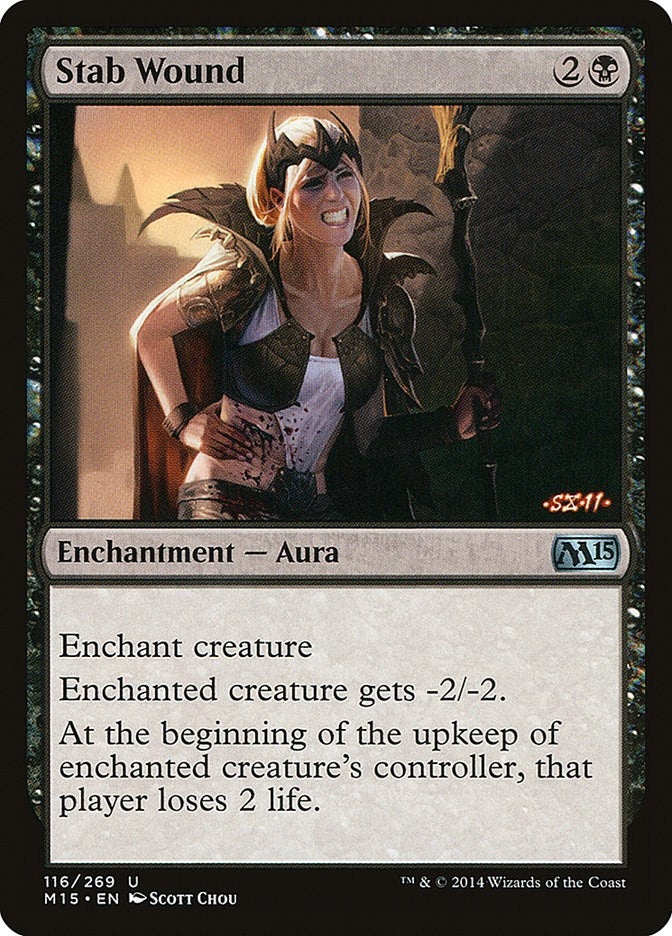 Image for Stab Wound (116) (M15) - Magic: The Gathering