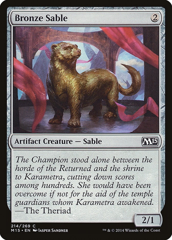 Image for Bronze Sable (214) (M15) - Magic: The Gathering