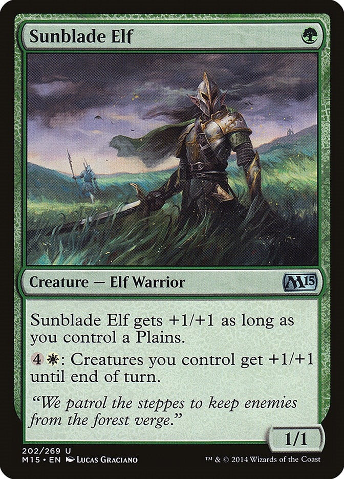 Image for Sunblade Elf (202) (M15) - Magic: The Gathering