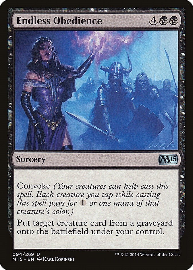 Image for Endless Obedience (94) (M15) - Magic: The Gathering