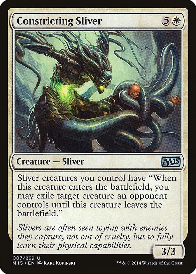 Image for Constricting Sliver (7) (M15) - Magic: The Gathering