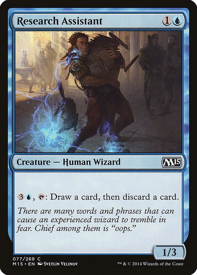 Image for Research Assistant (77) (M15) - Magic: The Gathering