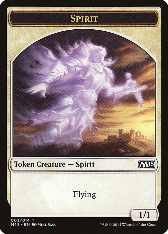 Image for Spirit Token (3) (M15) - Magic: The Gathering