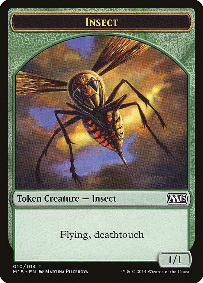 Image for Insect Token (Deathtouch) (10) (M15) - Magic: The Gathering