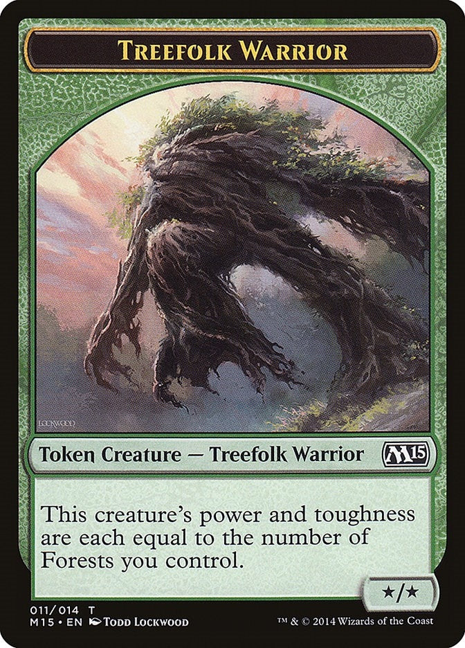 Image for Treefolk Warrior Token (11) (M15) - Magic: The Gathering