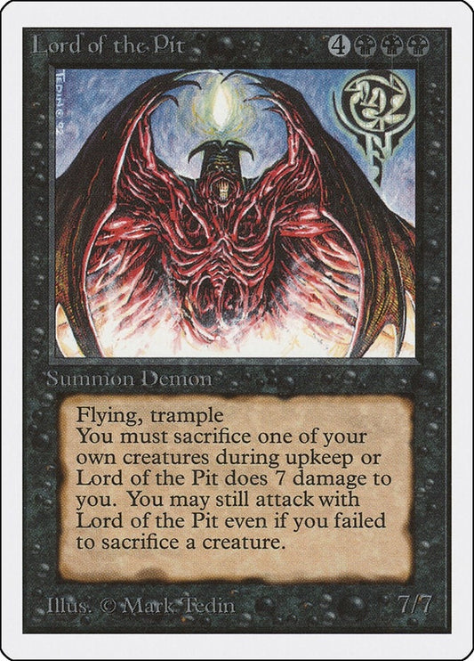 Image for Lord of the Pit (2ED) - Magic: The Gathering