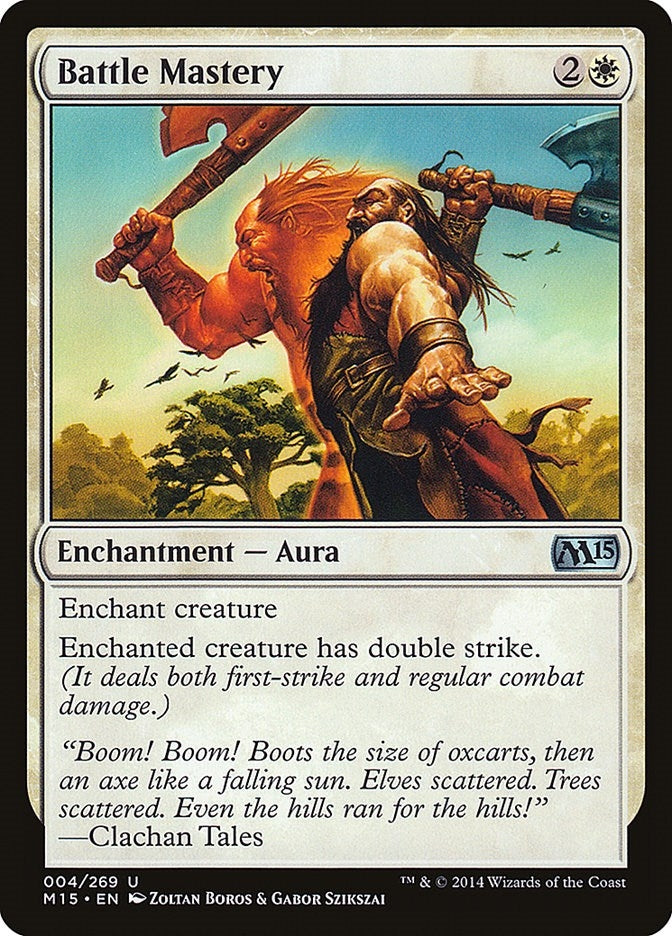 Image for Battle Mastery (4) (M15) - Magic: The Gathering