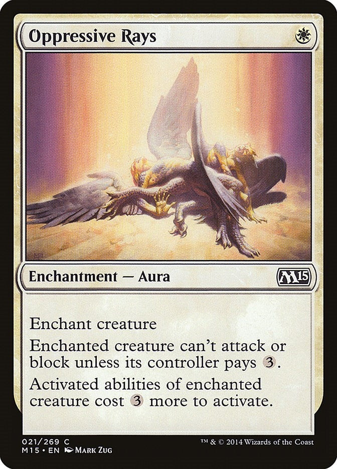 Image for Oppressive Rays (21) (M15) - Magic: The Gathering