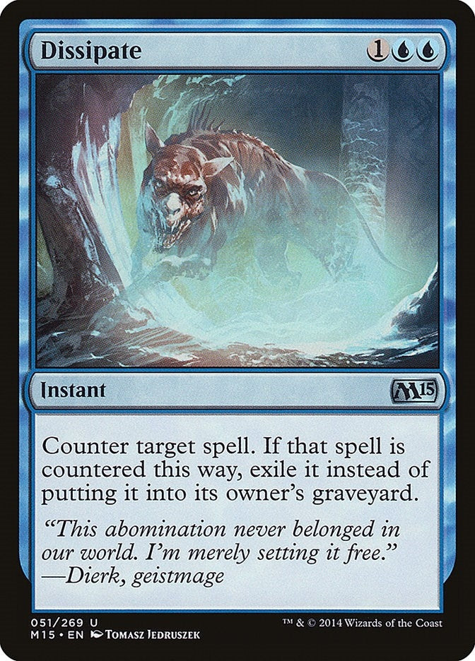 Image for Dissipate (51) (M15) - Magic: The Gathering