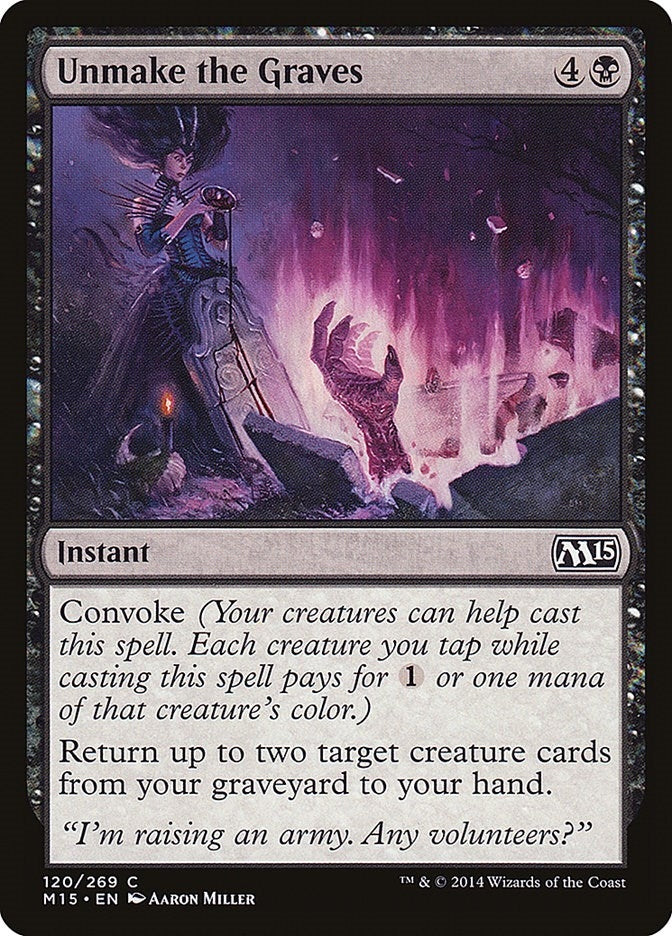 Image for Unmake the Graves (120) (M15) - Magic: The Gathering