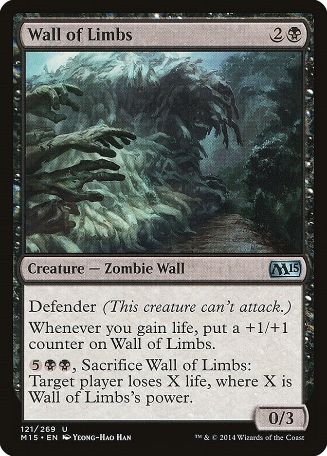 Image for Wall of Limbs (121) (M15) - Magic: The Gathering