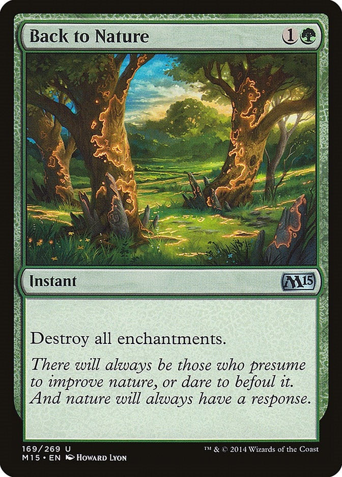 Image for Back to Nature (169) (M15) - Magic: The Gathering