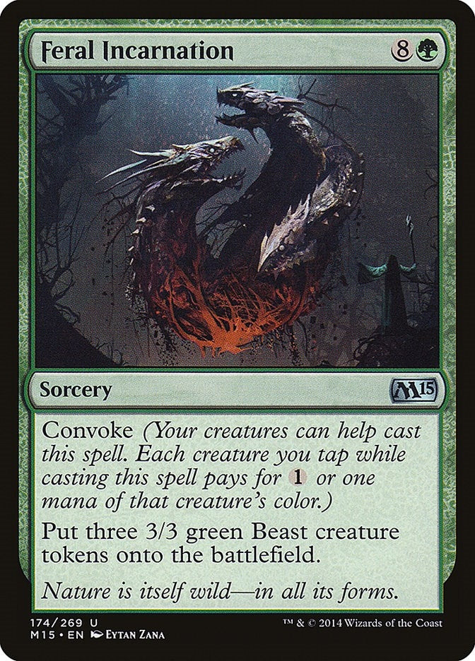 Image for Feral Incarnation (174) (M15) - Magic: The Gathering