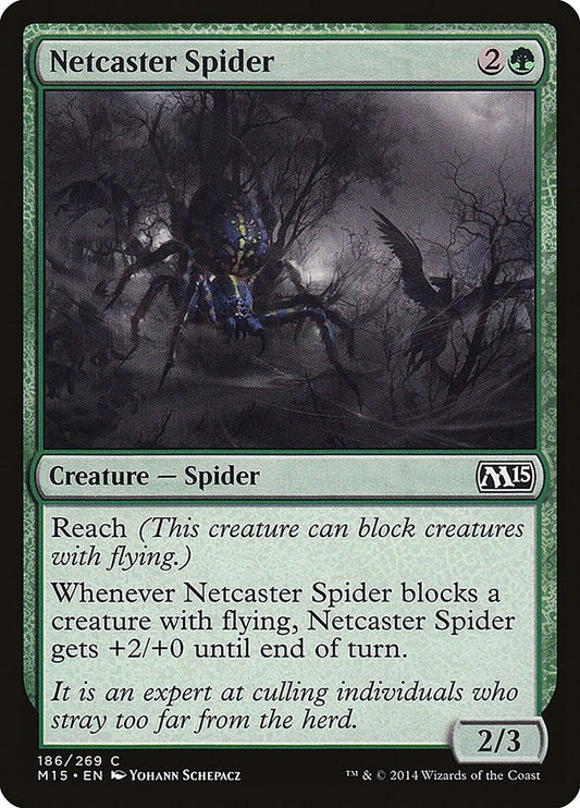 Image for Netcaster Spider (186) (M15) - Magic: The Gathering