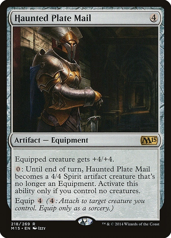 Image for Haunted Plate Mail (218) (M15) - Magic: The Gathering