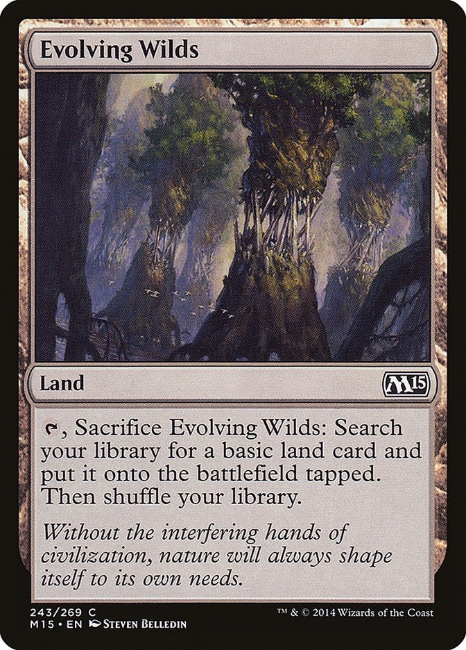 Image for Evolving Wilds (243) (M15) - Magic: The Gathering